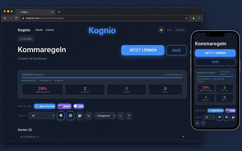 Kognio KI-Lernplattform